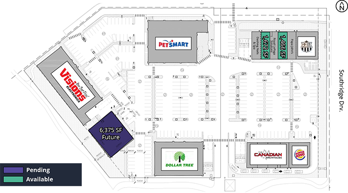 Site Plan - Available / Pending / Leased